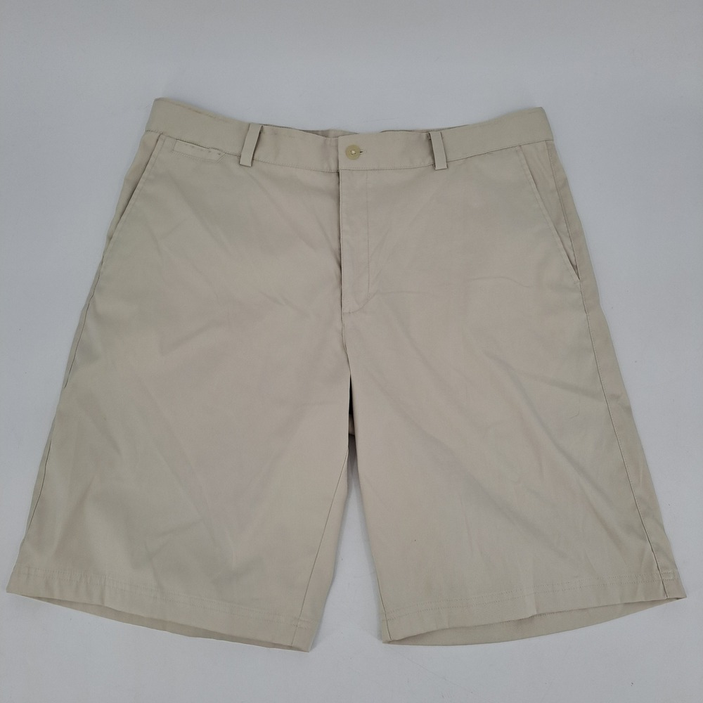 Nike Golf Tour Performance Shorts Mens 36 Polyester Beige Solid Dri-FIT Stretch